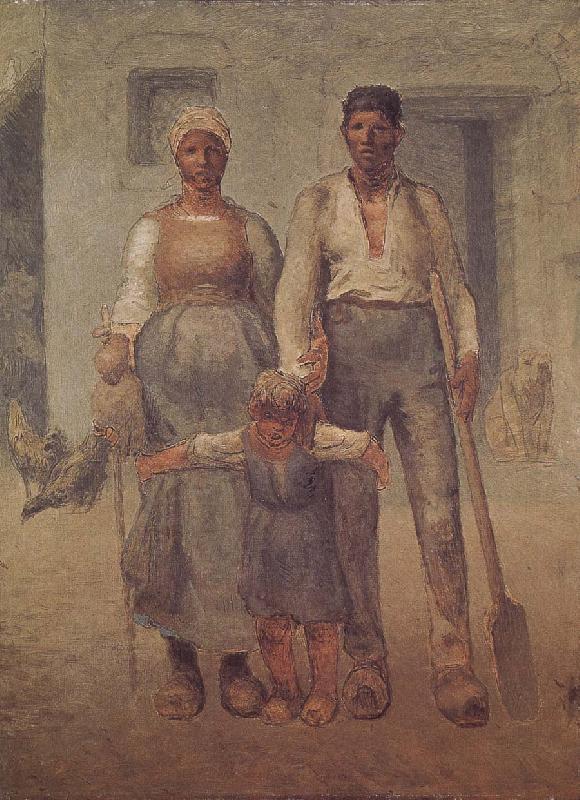 Jean Francois Millet Peasant family France oil painting art